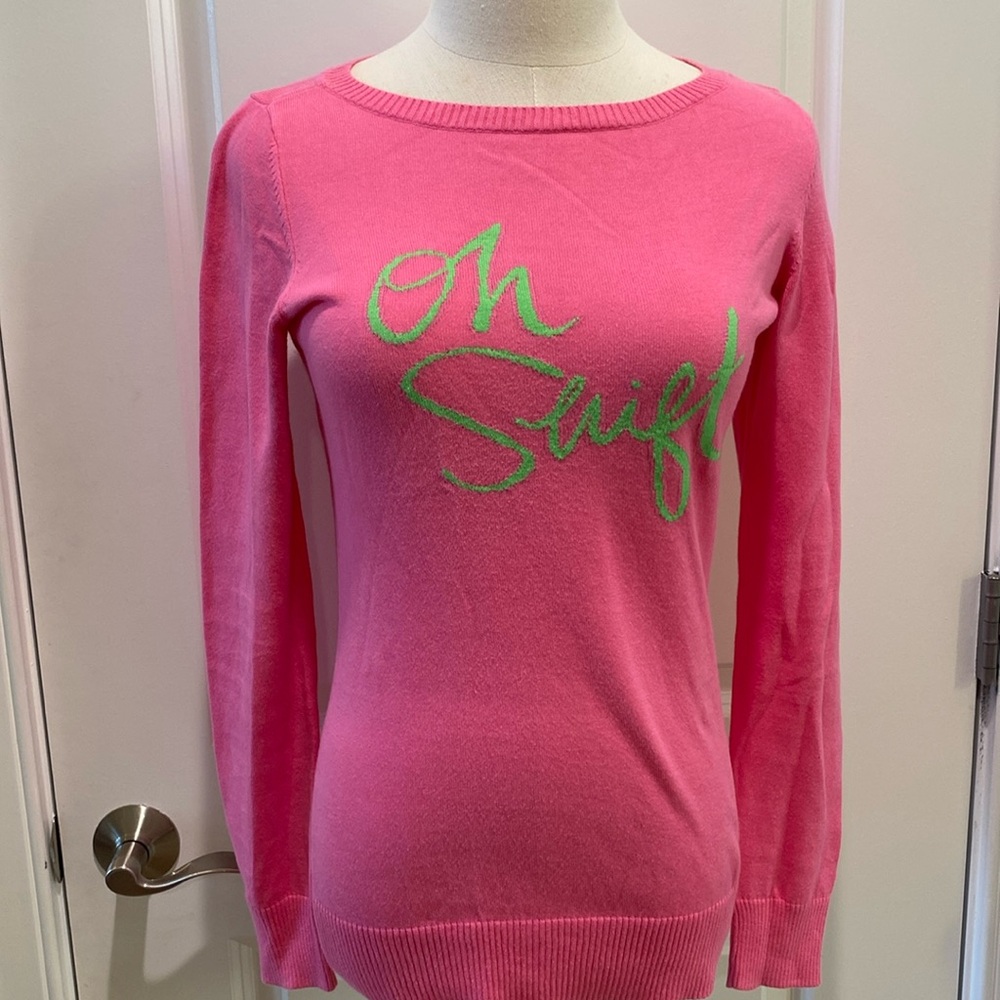 Lilly Pulitzer Oh Shift cotton sweater size Small This
